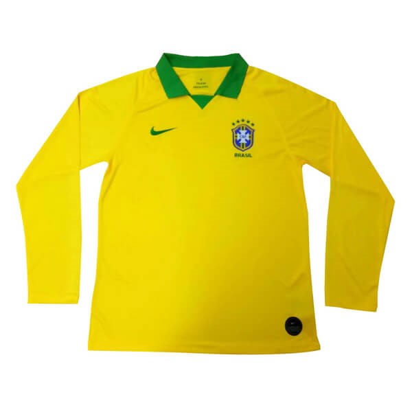 Maillot Football Brésil Domicile ML 2019 Jaune